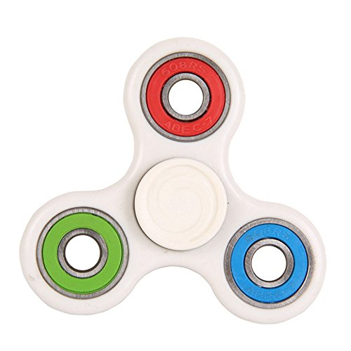 Hand Fidget Spinner,Omiky EDC Tri Fidget Spinner Finger Groy Toy for SBDX ADD ADHD Anxiety Autism Suffers (White) Hand Fidget Spinner,Omiky EDC Tri Fidget Spinner Finger Groy Toy for SBDX ADD ADHD Anxiety Autism Suffers (White)