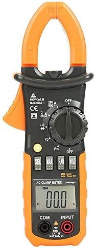 Digital Clamp Meter Handheld AC/DC Voltage Diagnostic Multimeter 2000/4000 Digit Backlit LCD Display Resistance Capacitance Frequency Temperature Measurement