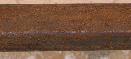 Schmiedeeisen Gartenzaun Zaun Metall Roma-Z100/200 Rost Roh Antik - 5