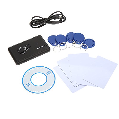 KKmoon Berührungslose 14443A Karte Encoder IC Kartenleser Schreiber Kartenlesegerät mit 5pcs Karten 5pcs Schlüsselanhänger USB Schnittstelle 13.56MHZ RFID - 8