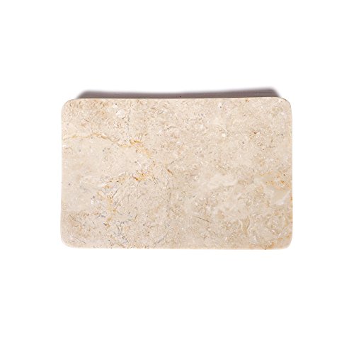 Marmor Handtuch-Platte ZEN creme 18x12x2 cm - 3