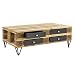 Produktbild [en.casa] Stilvolle Europaletten-Schublade Perfekt integrierbar - Grau - 9,5cmx37,5cmx44,5 cm