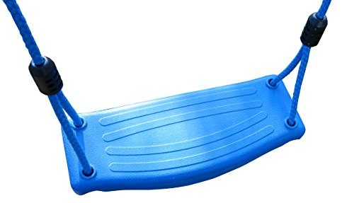 Schaukelgestell aus Stahl, sehr stabil, mit Brettschaukel, Maße: 200x162cm, Schaukel aus PE-Material, 4 Bodenanker, UV-geschützt, Izzy Sport - 3