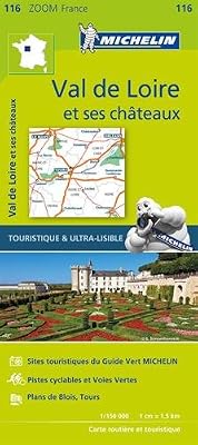 Michelin Val de Loire et ses châteaux : 1/150 000