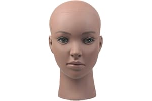 beautyhe Cabeza peluqueria Cabeza maniqui Cabeza de MANIQUÍ para Pelucas La Cabeza de Espuma Poliestireno la Cabeza Peluca Cabeza de maniquí