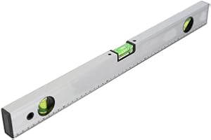 VETRINE IN RETE Vetrineinrete® Livella a bolla magnetica in alluminio strumento per misurazione orizzontale verticale 45 ° precisione 1mm/m righello 80 100 cm 91839 P83 (100 cm)
