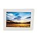 Produktbild Elektronischer Bilderrahmen Foto Widescreen HD Digitaler Bilderrahmen Spiegel Stil Acryl 14 Zoll (Farbe : Weiß)