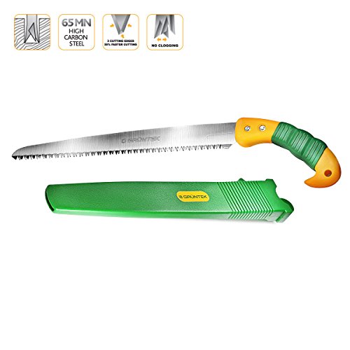 GRÜNTEK Gartensäge Handsäge BARRAKUDA 300 mm, Baumsäge mit gehärteten Zähnen und Kunststoffhalfter. EINFÜHRUNGSPREIS mit Zufriedenheitsgarantie ! - 4