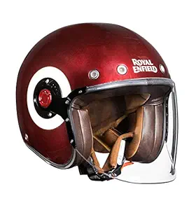 Royal Enfield Spirit Open Face - J1D Helmet Gloss Burgundy Red M (RRGHEN000019)