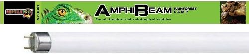 REPTILEPRO RAINFOREST 5.0 UVB AMPHIBEAM FLOURESCENT GLO TUBE LAMP UV BULB VIVARIUM REPTILE REPTI GLO PET LIGHT (RTT14 T8 (14W) 15" 5.0 UVB)
