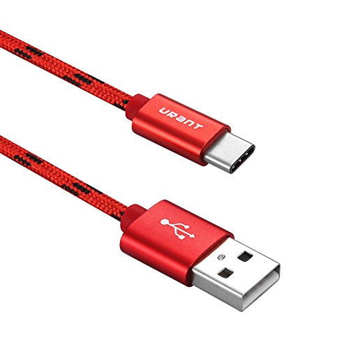 Typ C Kabel, URANT 1M USB Typ C Ladekabel mit Nylonummantelung Datenkabel für Nexus 5x, Huawei P9, OnePlus 2 , MacBook Pro 2016,Samsung Galaxy S8, Google Chromebook Pixel - 2