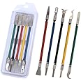 Buyyart New 5 in 1 CPU IC Electronic Components Degumming Crowbar Tools Kit