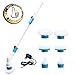 Produktbild 6 einstellbar Bürstenköpfe Elektrische Reinigungsbürste Turbo Scrub Universalbürste Spin Scrubber drahtlos mit Verlängerungsstange360° multifunctional Bürste Schrubben aufladbar für Ecken Badzimmer
