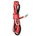 Produktbild FeLiCia 1/4 Inch X 6.5 Inch Red Synthetic Winch Line Cable Rope 7000 Lbs for Plow
