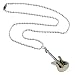 Men Style Rock Electric Music Guitar Black And White Stainless Steel Guitar Necklace Pendant For Men And Boys RS.299.00