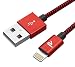 Produktbild Rampow Lightning Kabel - iPhone Ladekabel - [Apple MFi zertifiziert] - iPhone Kabel kompatibel mit iPhone XS, iPhone XR, iPhone X, iPhone 8, iPhone 7, iPhone 6, iPad - iOS 12 - 1M Rot