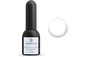Didier Lab - Premium Fiber Base Gel Glass - Elite Gellack bas glas, för skadade naglar - Nagelförstärkare - UV - Modern Super Texture Technology - Med Vitaminer - Lätt att forma - Manikyr Pedikyr