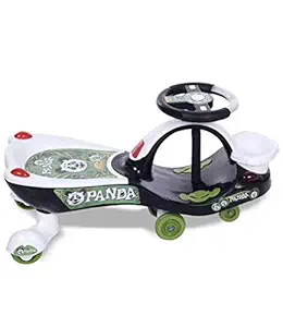 AARAV HOMMIE Eco Panda Magic Car, Push Ride-Ons Panda Swing Magic Car, Toy Car, Swing Car to Ride Eco Panda Magic Car for Kids Having 1 to 12 Years Age, Super Gift (White Panda)