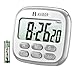 Produktbild Habor Küchentimer Digital magnetisch Kitchen Timer großem LCD Bildschirm mit Lauter Alarm 24H Countdown Timer Retractable Stand Magnetic Backing für Kochen, Backen, Sport, Studieren, Spielen.