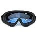 Produktbild Skibrille Anti-Fog Spiegelglas Snowboard Skibrille für Herren Damen Jugend-Schwarz Rahmen blau