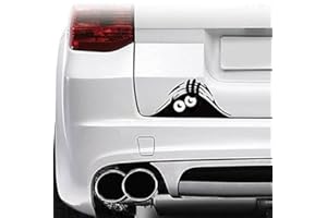 SKS Distribution® 3D Cartoon Funny Peeking Monstre en Vinyle Autocollant de Voiture Motif emblème Badge en