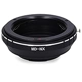 Fokus bis unendlich möglich Berlin Optix I MD-NX Kamera Objektiv Adapter I Für Samsung NX Minolta-MD MD MC Bajonett I 1 Stück Schwarz