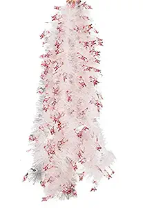 Evisha 2 Pcs Santa Claus Christmas Tree Tinsel Merry Christmas String Garlands for Christmas Party Decoration