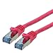 Produktbild ROLINE S/FTP LAN Kabel Cat 6A Component Level LSOH| Ethernet Netzwerkkabel mit RJ45 Stecker | Pink 20 m