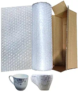 STYLELABS Air Bubble Wrap Packing Roll Transparent 60 GSM Thickness (1-10 Feet) Pack of 1 Bubble Wrap Roll, X-Small (SL_BWR_10F)