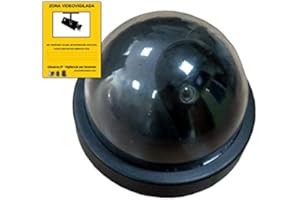 W WONECT Cámara de Seguridad Falsa interior con led parpadea. Camara disuasoria de imitación para interiores con bateria