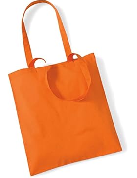 Stoffbeutel Baumwolltasche Beutel Shopper Umhängetasche viele Farbe Orange