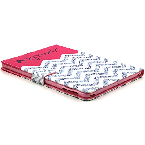 iPad Air Hülle, Deenor PU Leder Abdeckung Stand Flip Schutzhülle Hülle für Apple iPad Air iPad 5. (Wavy) - 5