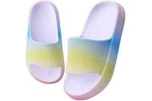 WYSFLY Kids Sliders Boys Girls House Slippers Non-slip Summer Beach Pool Slide Sandals