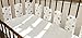 Hippychick Bumpsters Cot Bar Bumpers, Star Design - Large, Grey