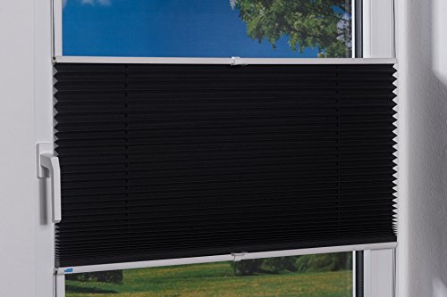 K-home Klemmfix-Plissee Palma Anthrazit 40 x 130 cm +++Verdunklung+++ - 5