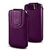 Price comparison product image N4U Online® - Dark Purple Magnetic PU Leather Pull Flip Tab Case Cover Pouch For Samsung Galaxy S7