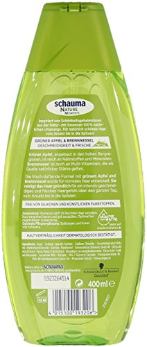 Schauma Shampoo Nature Moments Grüner Apfel & Brennessel, 5er Pack (5 x 400 ml) - 2