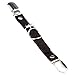 Produktbild Strumpfband, Strumpfhalter, Strapshalter Gothic, Leder Strapsbänder mit Metall Clip, 1 Stück OS (0041 Black)