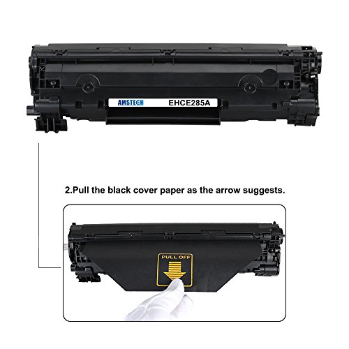 4 Pack Amstech kompatibel toner CE285A 85A fuer HP LaserJet Pro P1100 P1102 P1102W P1102WHP, Pro M1132 M1210 M1130 M1212NF M1217NFW,Standard Yield (1600 Seiten) - 4