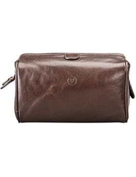 Maxwell-Scott® Luxus Leder Kulturbeutel (DunoM)