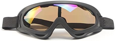 SHENGYANG Ski Goggles Windproof Anti-fog Tactical Glasses Goggles Polarized Outdoor Glasses UV400 Protection for Off-road Riding Skiing (Bright Color)