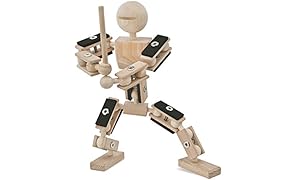Rewoodo Helden Aus Holz Holzspielzeug Baukasten Actionfiguren Holz Metall Jungen Mädchen 3 Jahren Kinder Baby Spielzeug Holzbaukasten
