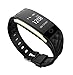 Produktbild TLL Est. Smart Herzfrequenz Fitness Tracker Armbanduhr – Beste Qualität tragbar Smart Band für Activity Tracking: Kalorienzähler, Sleep Tracker, Alarm, Sport Running Armband und Schrittzähler für Jungen, Mädchen, Herren und Damen. Funktioniert mit Apple iOS und Android, Samsung HTC Huawei mit Benachrichtigungen (schwarz)