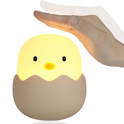 Preisvergleich Produktbild Cinnx nachtlicht kind küken,wiederaufladbar Ei-förmiges licht ,energieeffizientem Nachtlicht Touch Lamp mit einstellbare helligkeit,touch schalter,tumbler design für Kinderzimmer,Wohnzimmer,Camping