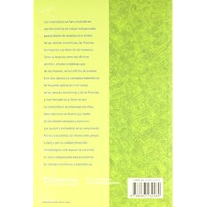 Matemáticas para la economía y las finanzas