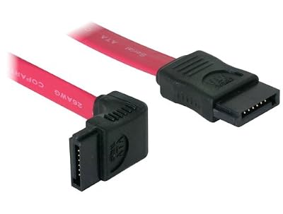 Delock Câble SATA 1 connecteur droit vers 1 connecteur coudé à droite 50 cm
