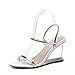 Produktbild GLLX HJHY® Sexy Sandalen, Europa und Amerika Transparente Crystal Heel Sandaletten Sexy Sommer High Heels Sandalen Offene Sandalen (Farbe : Silber, Größe : 39)