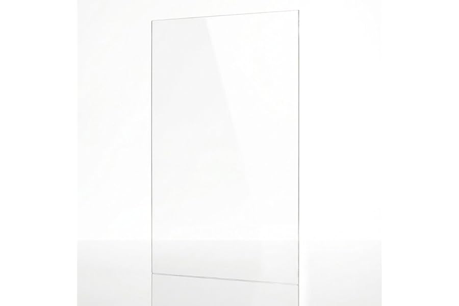 Procut Global A1 Clear Acrylic Plexiglass Sheet – 1mm Transparent Perspex Sheet for Picture Frames, DIY Crafts, Art Projects, Painting Displays, and Crafting Needs.
