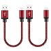 Produktbild Fundro Für Samsung Galaxy S8 USB C Kabel, [2-Pack 0.3M / 1FT] Nylon USB Type C Kabel für Samsung Galaxy S9 Plus/Note 8 / Note 9, Huawei Mate 20 / P20 / P20 Lite, LG G6, Xiaomi 8 und mehr (Rot)