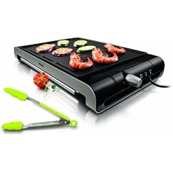 Philips HD4430/20 Plancha Thermostat Ajustable Design Moderne et Accessoire Pince 2300 W